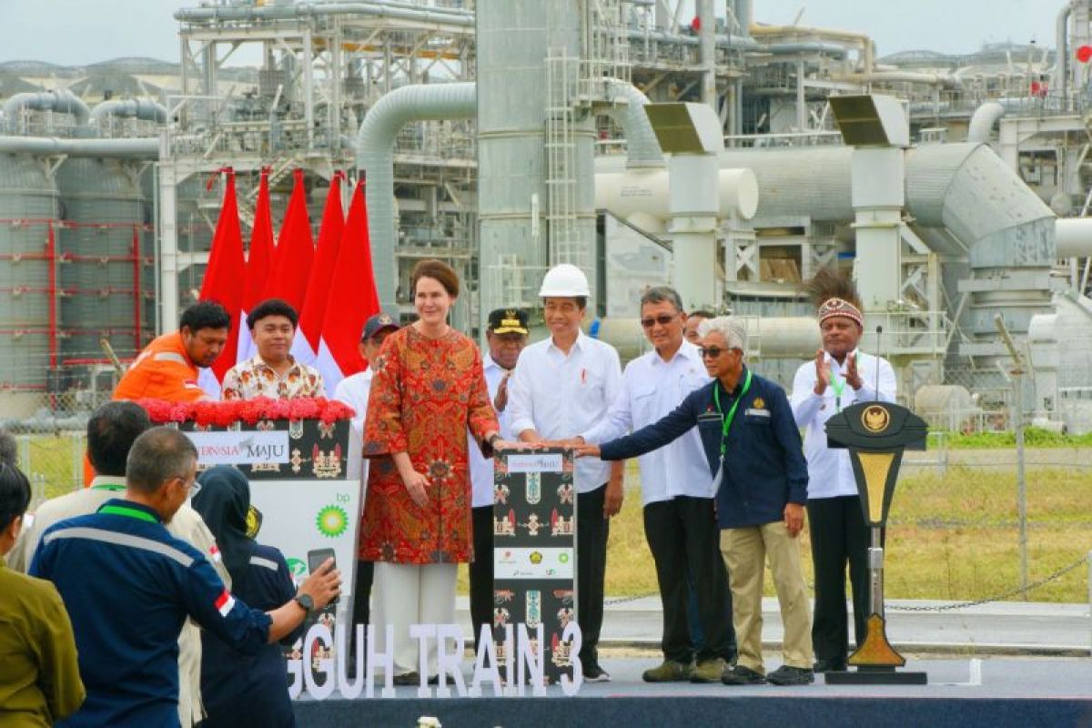 Presiden Jokowi resmikan Proyek Strategis Nasional Tangguh Train 3