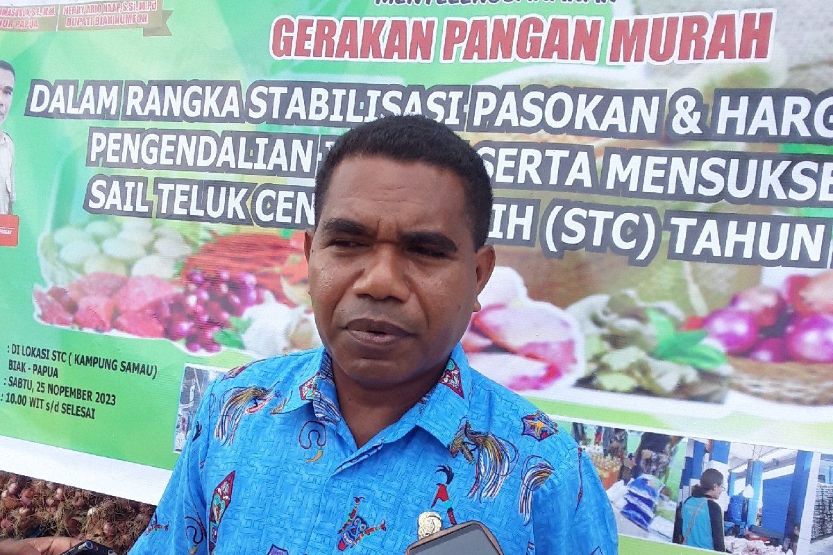 Dinas Pertanian Biak sediakan pangan murah di pameran STC