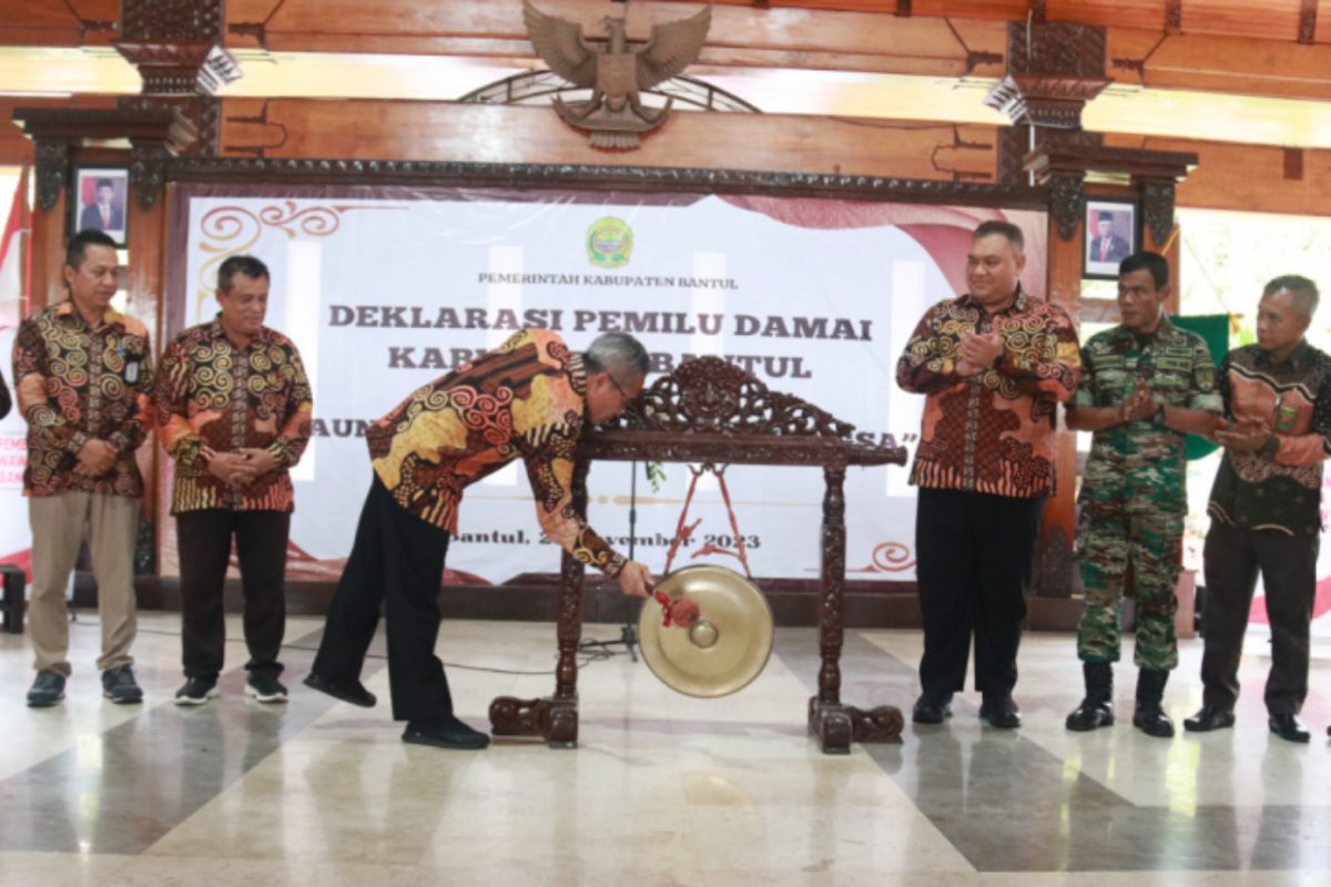 Bantul gelar Deklarasi Pemilu Damai 2024 menguatkan semangat kebersamaan