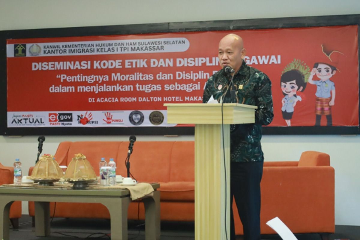 Kemenkumham Sulsel gelar diseminasi kode etik dan disiplin pegawai