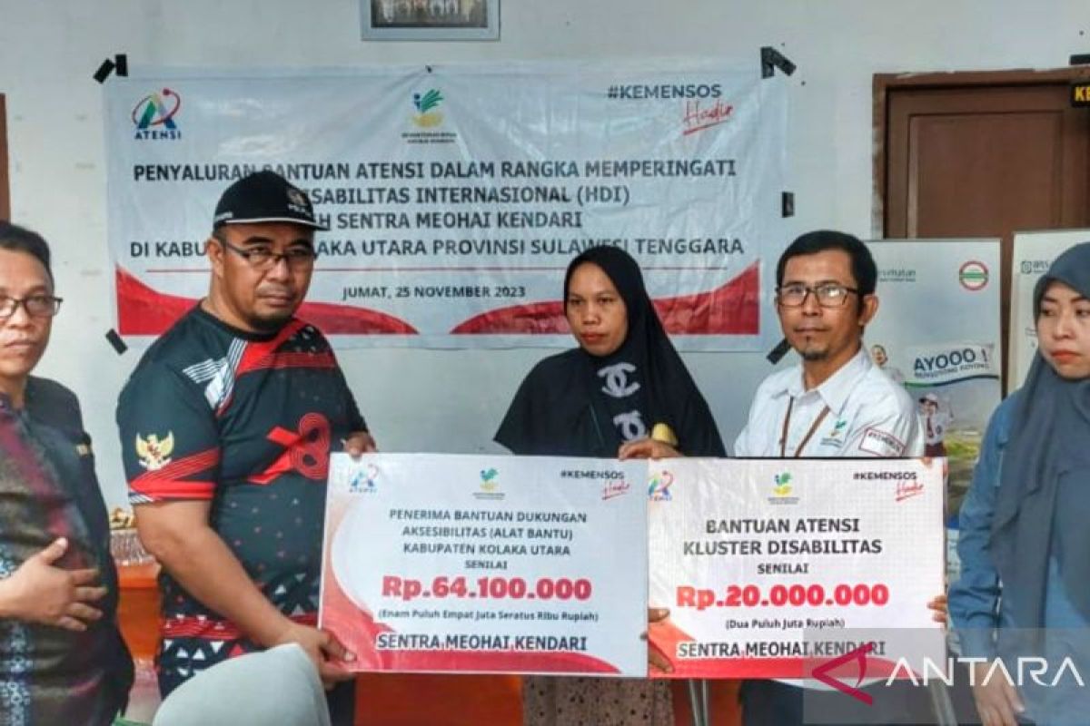 Sentra Meohai salurkan bantuan bagi disabilitas di Kolaka Utara