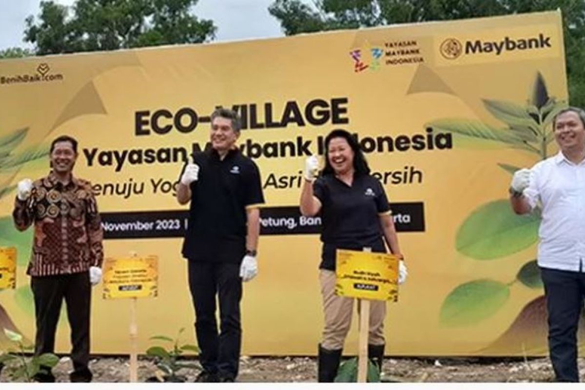 Maybank Indonesia dukung eco-village di Kelurahan Bangunjiwo Bantul