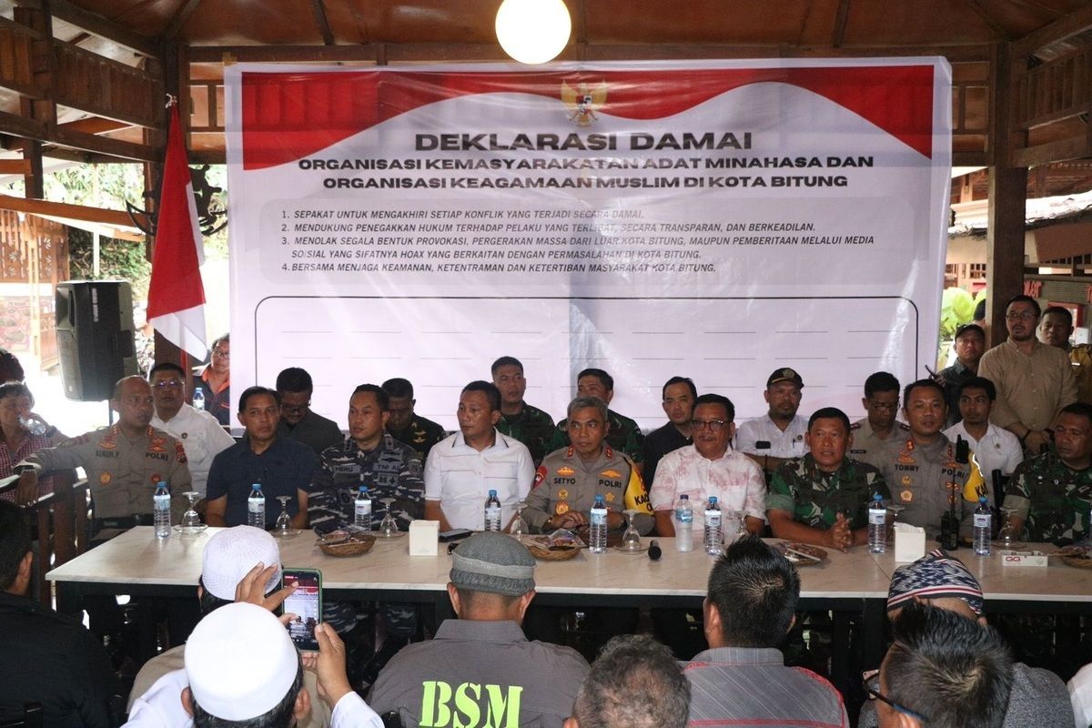 Ormas adat dan keagamaan di Bitung gelar deklarasi damai