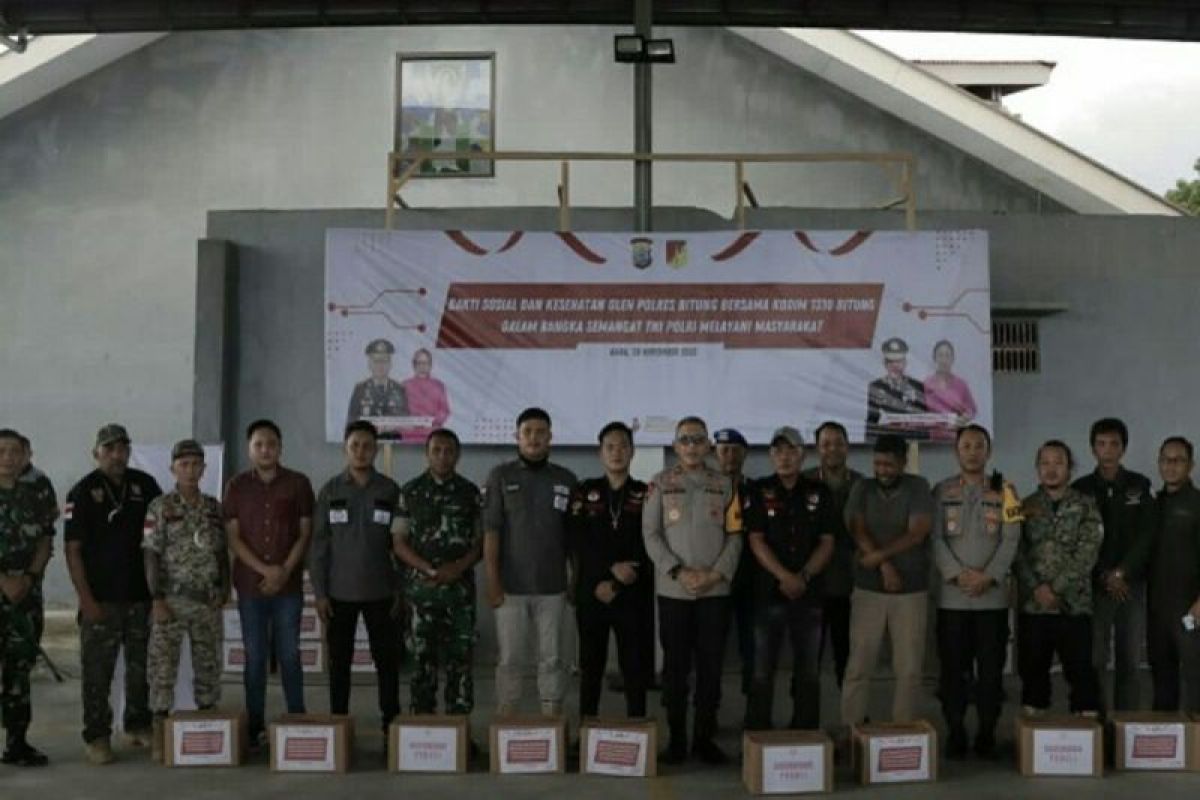 Polri bersama TNI laksanakan bakti sosial di Bitung