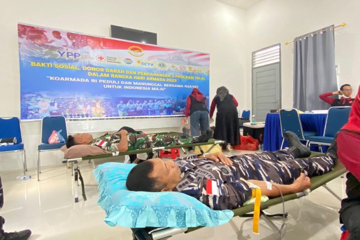 Lanal Ranai Natuna gelar donor darah peringati Hari Armada