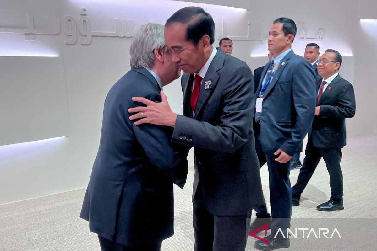 Bertemu di Dubai, Jokowi dan Sekjen PBB bahas situasi di Gaza