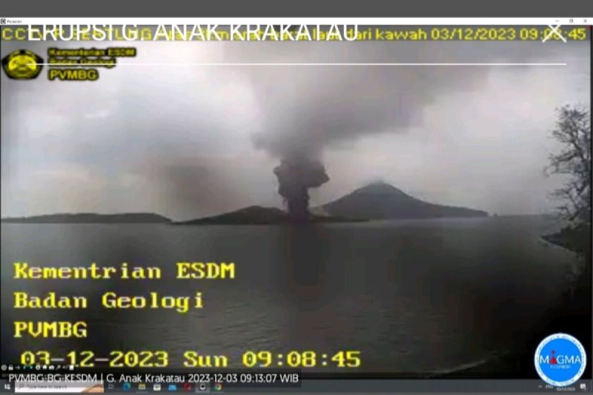 Gunung Anak Krakatau meletus luncurkan abu setinggi 800 meter