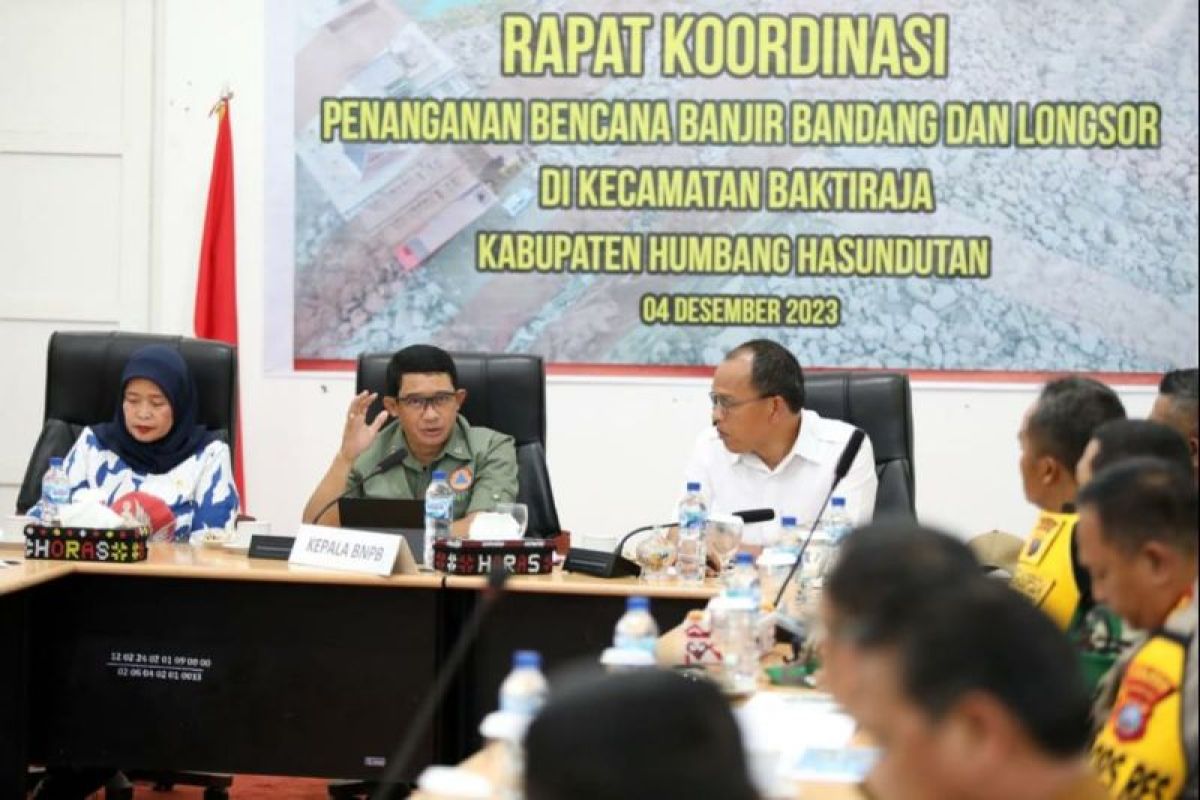 Kepala BNPB minta waspadai potensi hujan di Humbang Hasundutan Sumut