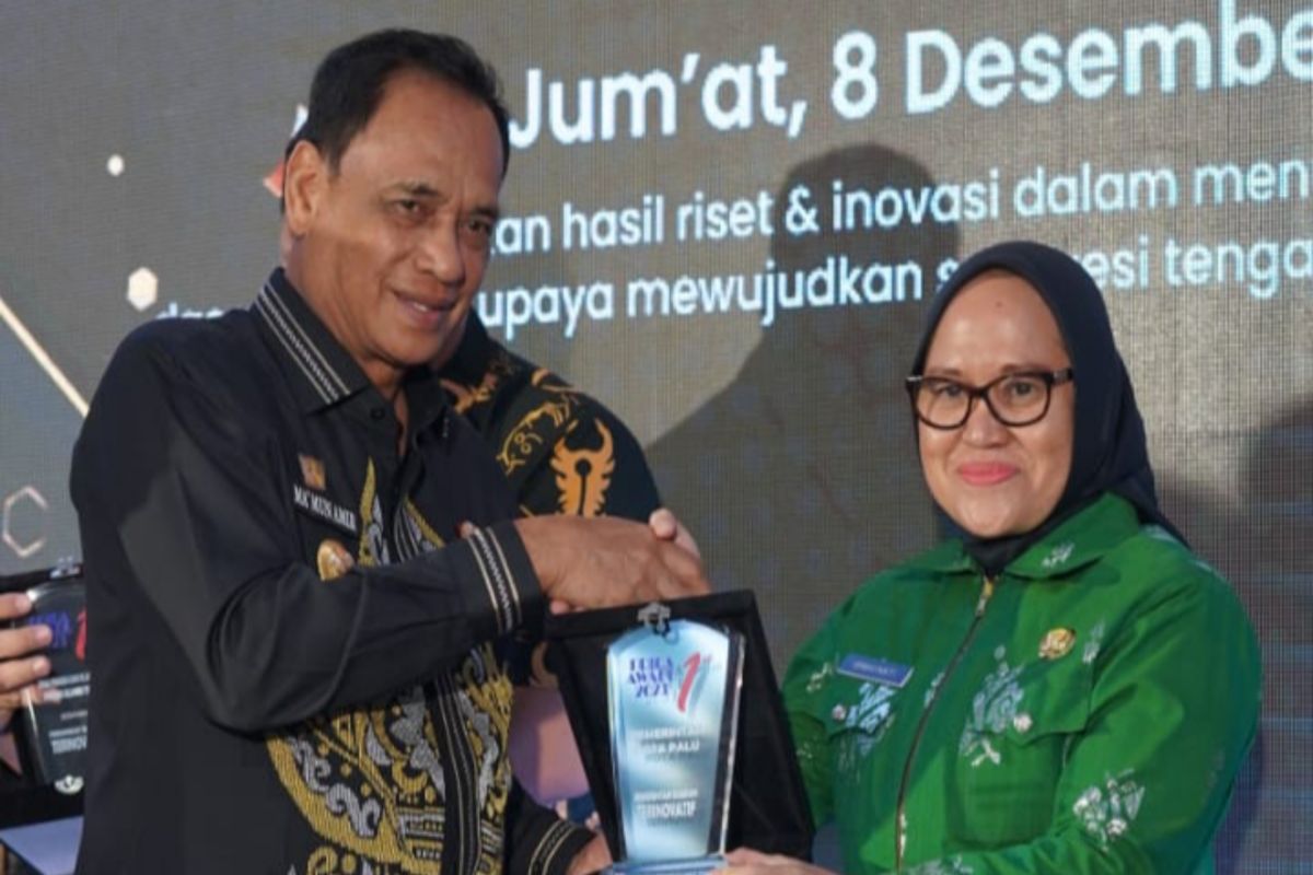 Palu dinobatkan sebagai Pemda terinovatif lewat BRIDA Awarad