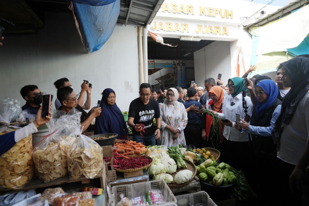 Anies menjanjikan harga bahan pokok terjangkau dan petani sejahtera