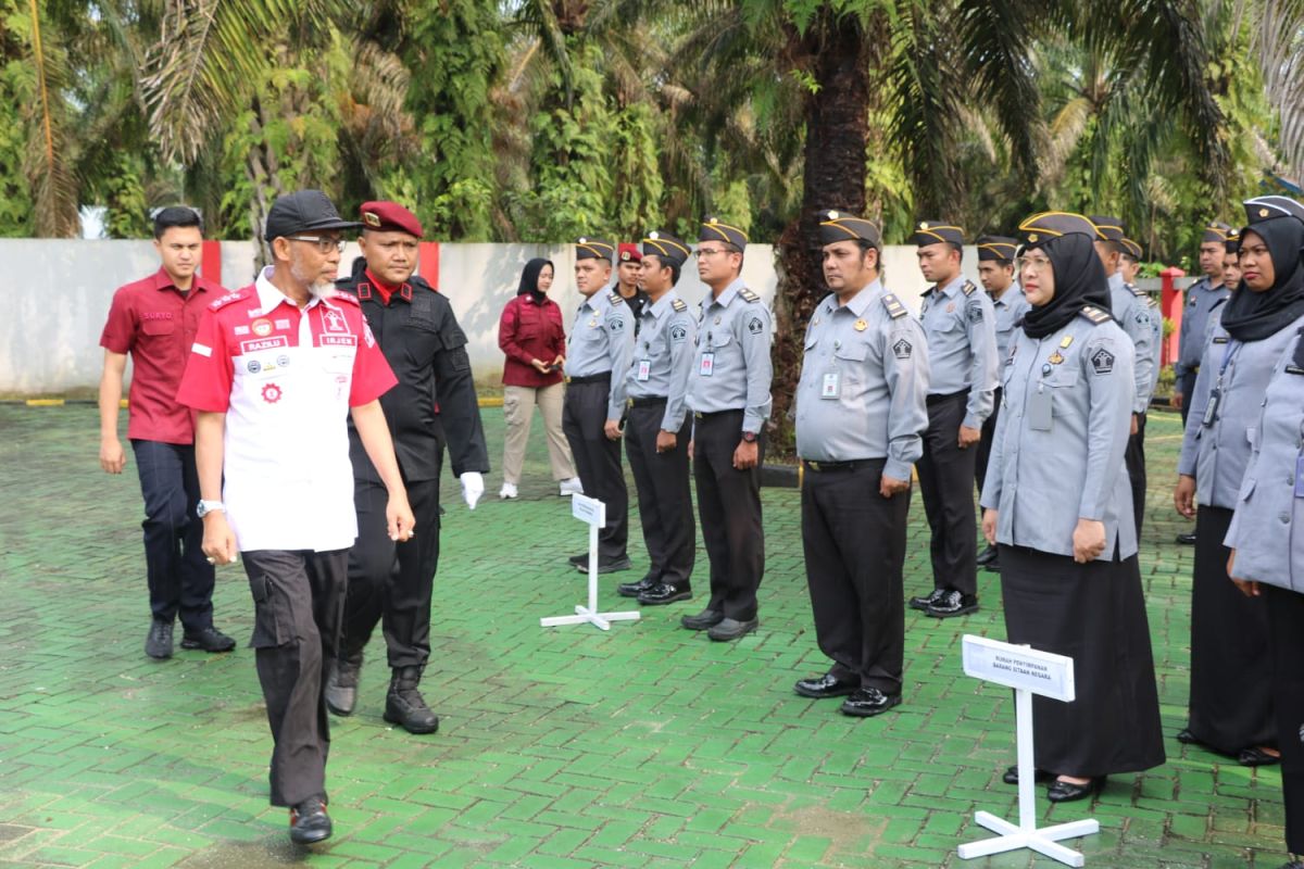 Kemenkumham Riau gelar apel siaga ciptakan akhir tahun kondusif, ini pesan Irjen