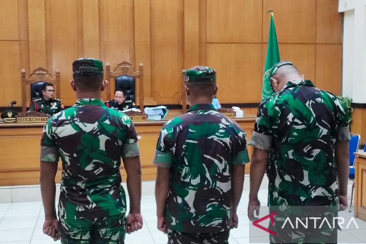 Hakim tak sepakat dengan tuntutan vonis mati tiga oknum TNI