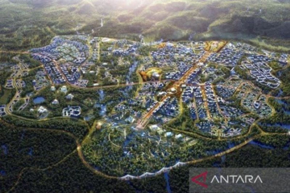 Arsip foto - Desain Kawasan Inti Pusat Pemerintahan atau KIPP Ibu Kota Negara Nusantara. (ANTARA/HO-Kementerian PUPR).