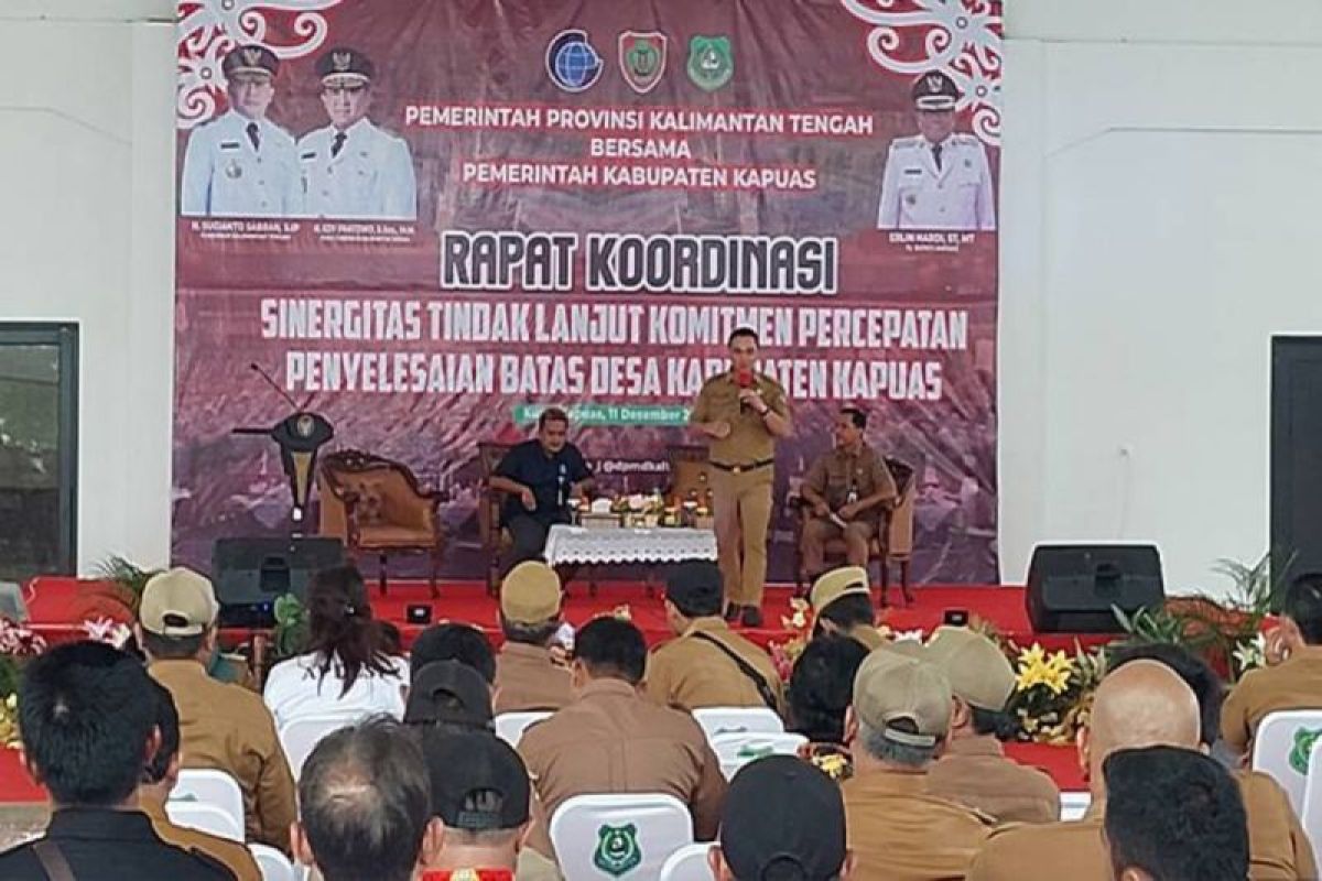 Pemkab Kapuas pacu percepatan penyelesaian batas desa