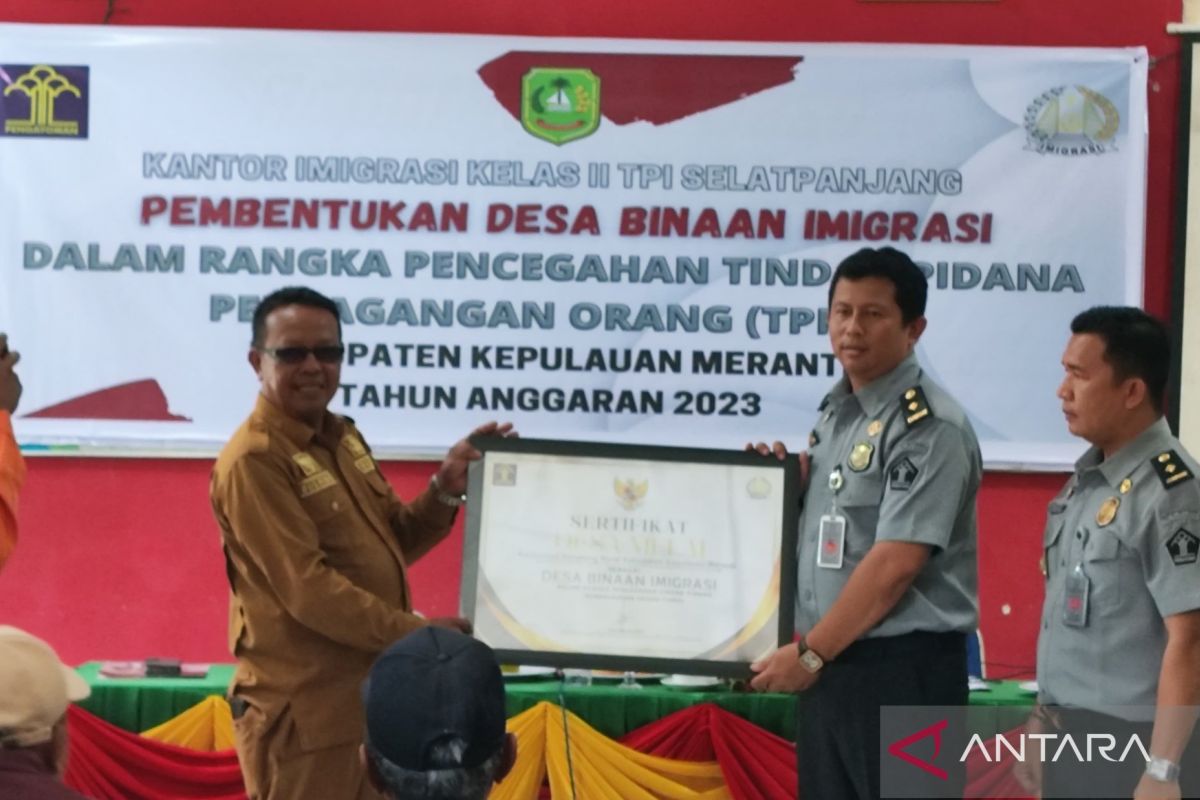 Melai ditetapkan sebagai desa binaan Imigrasi guna cegah TPPO di Meranti