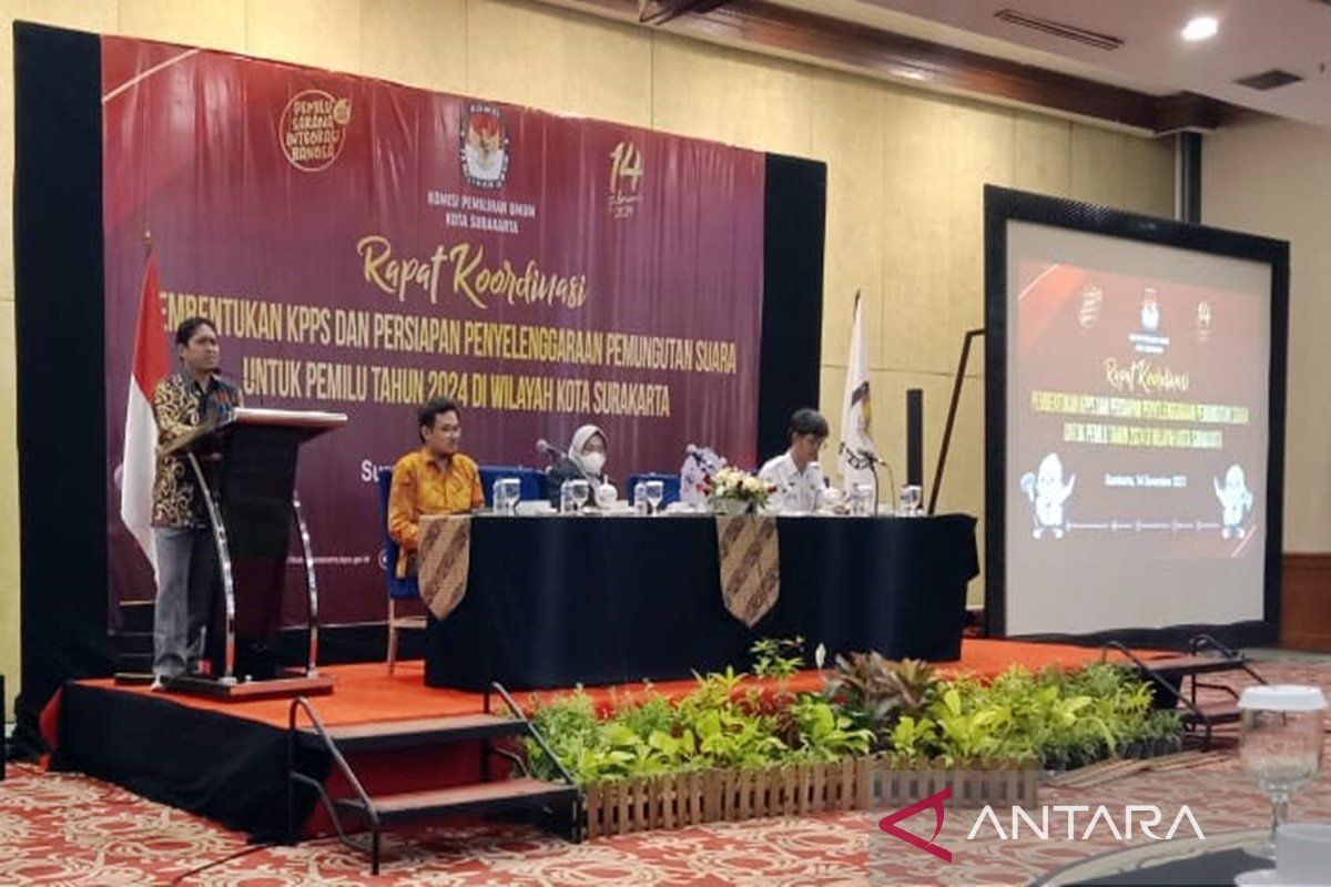 KPU Surakarta rakor pembentukan KPPS Pemilu  2024