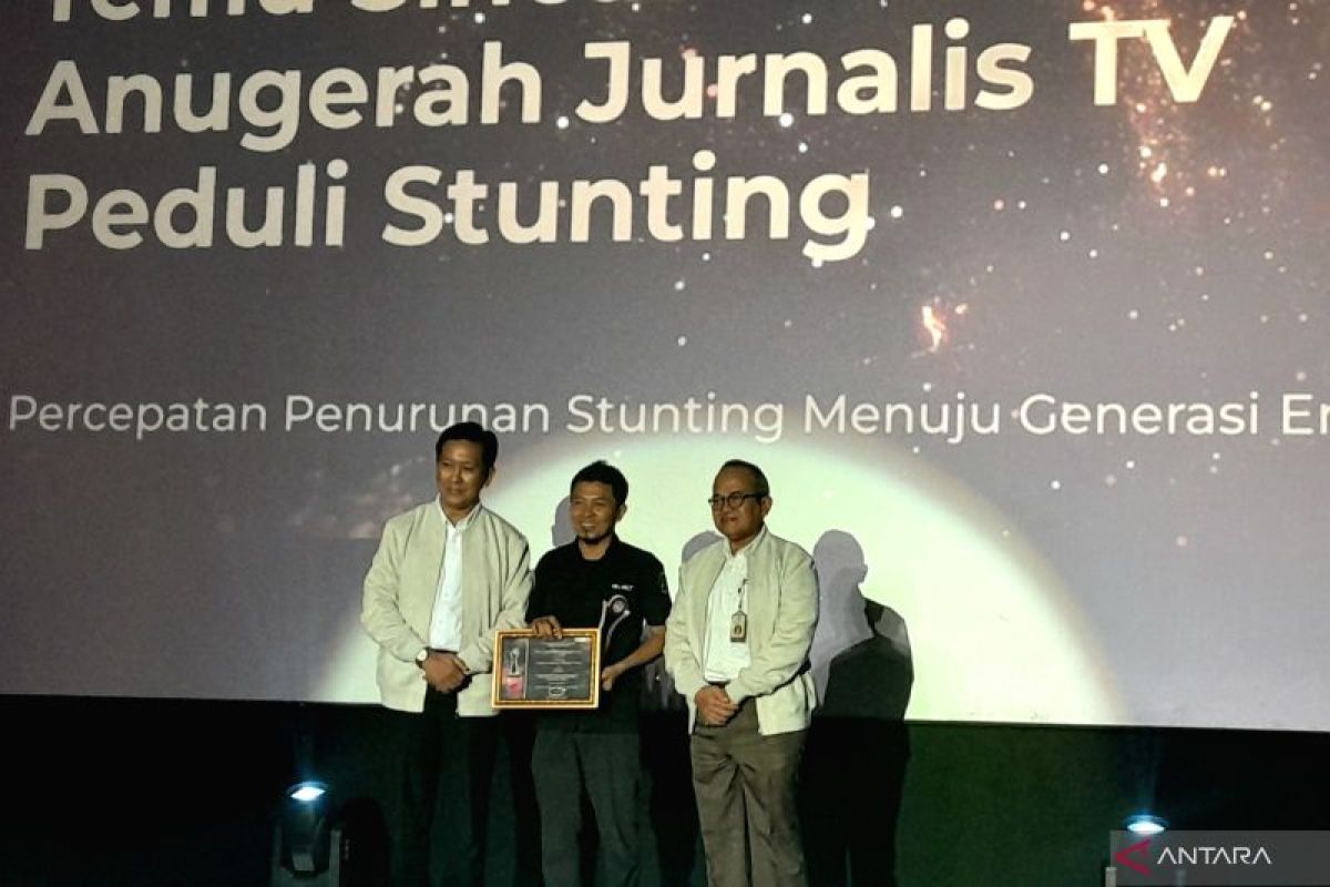 BKKBN berikan penghargaan kepada jurnalis televisi peduli stunting