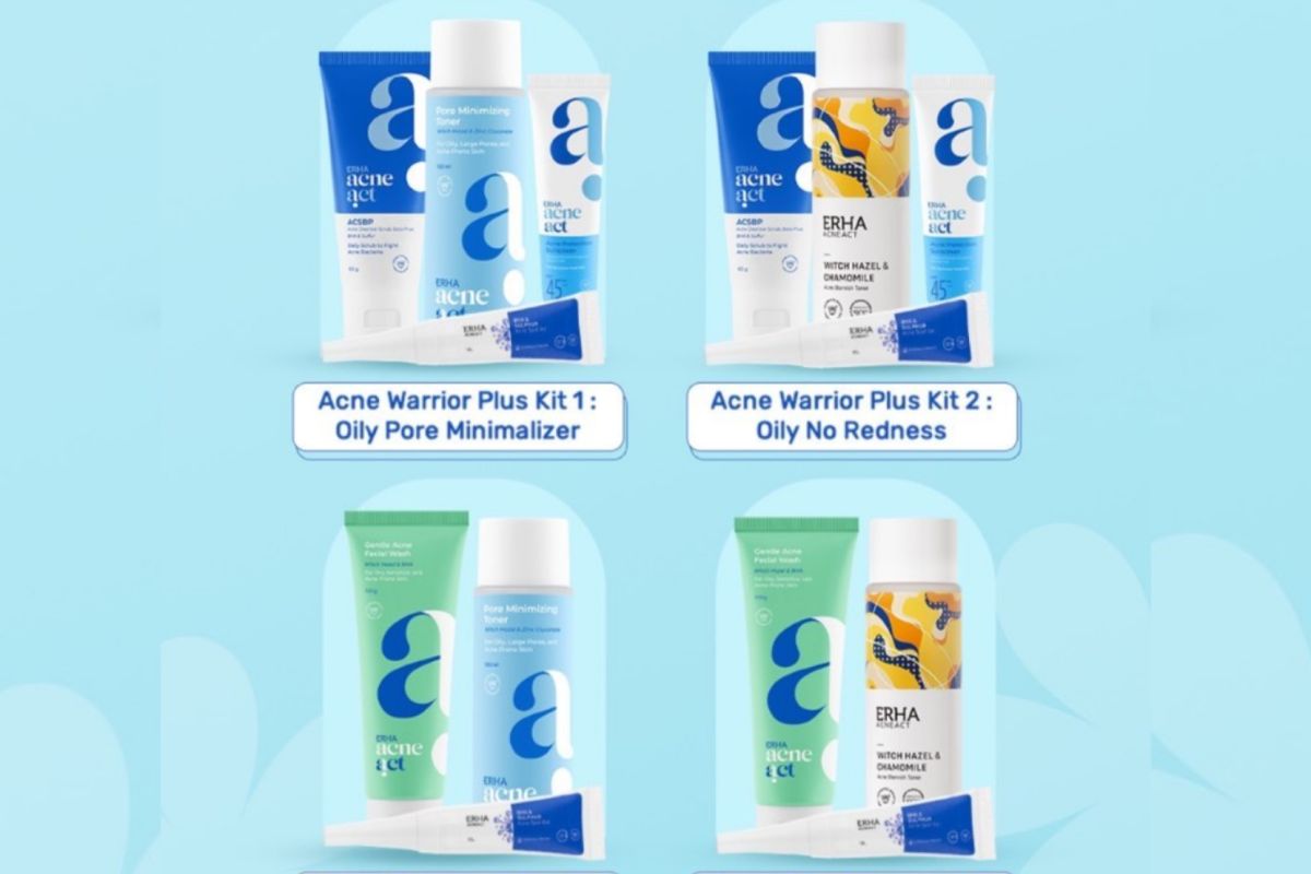 ERHA Acneact Trial Kit dirilis secara eksklusif di Shopee Finest