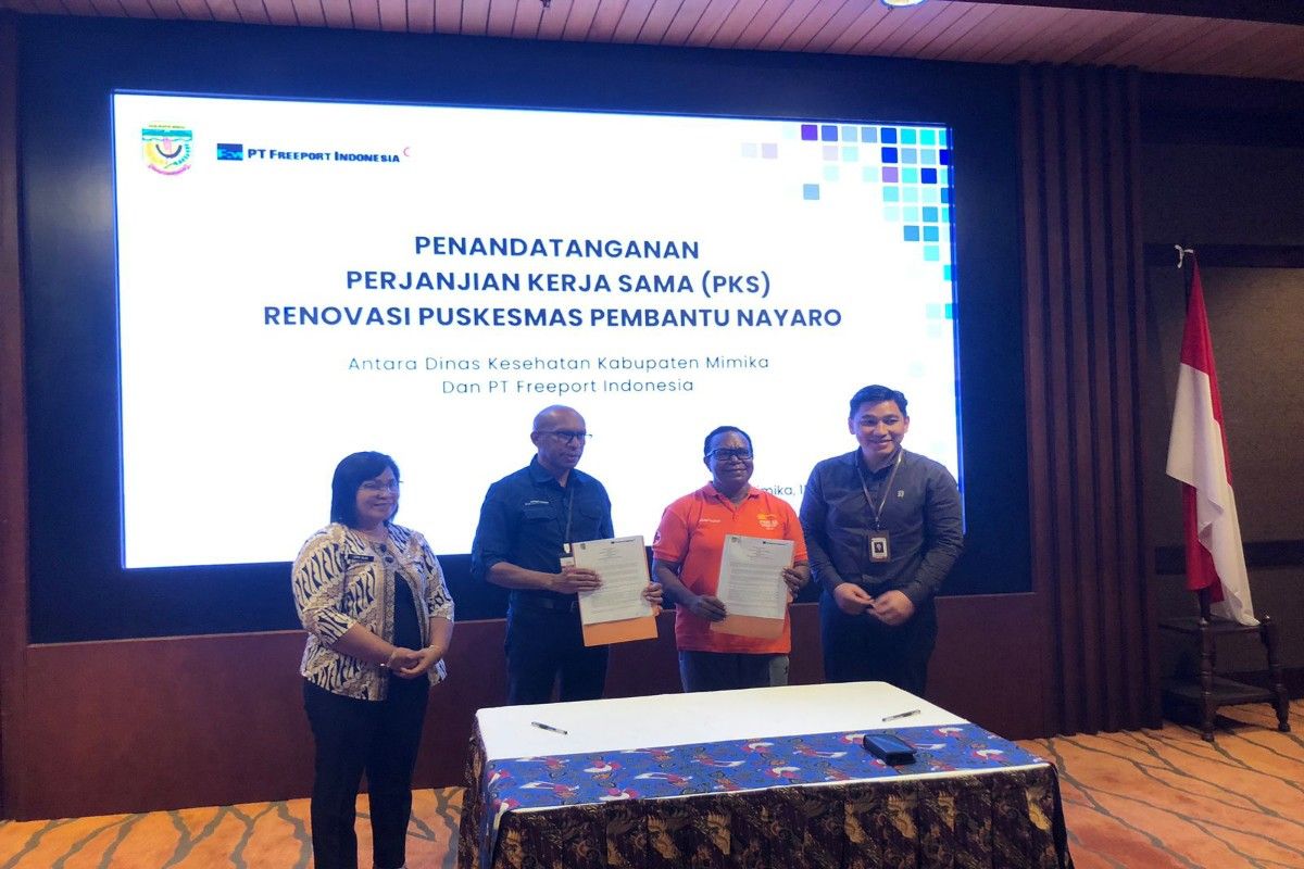 Pemkab Mimika-PTFI teken kerja sama merenovasi Pustu Kampung Nayaro