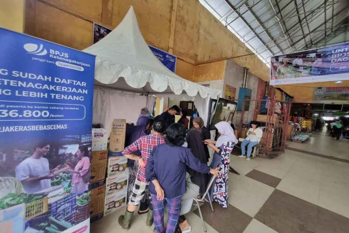 BPJS Ketenagakerjaan gelar aktivasi pasar Kerja Keras Bebas Cemas