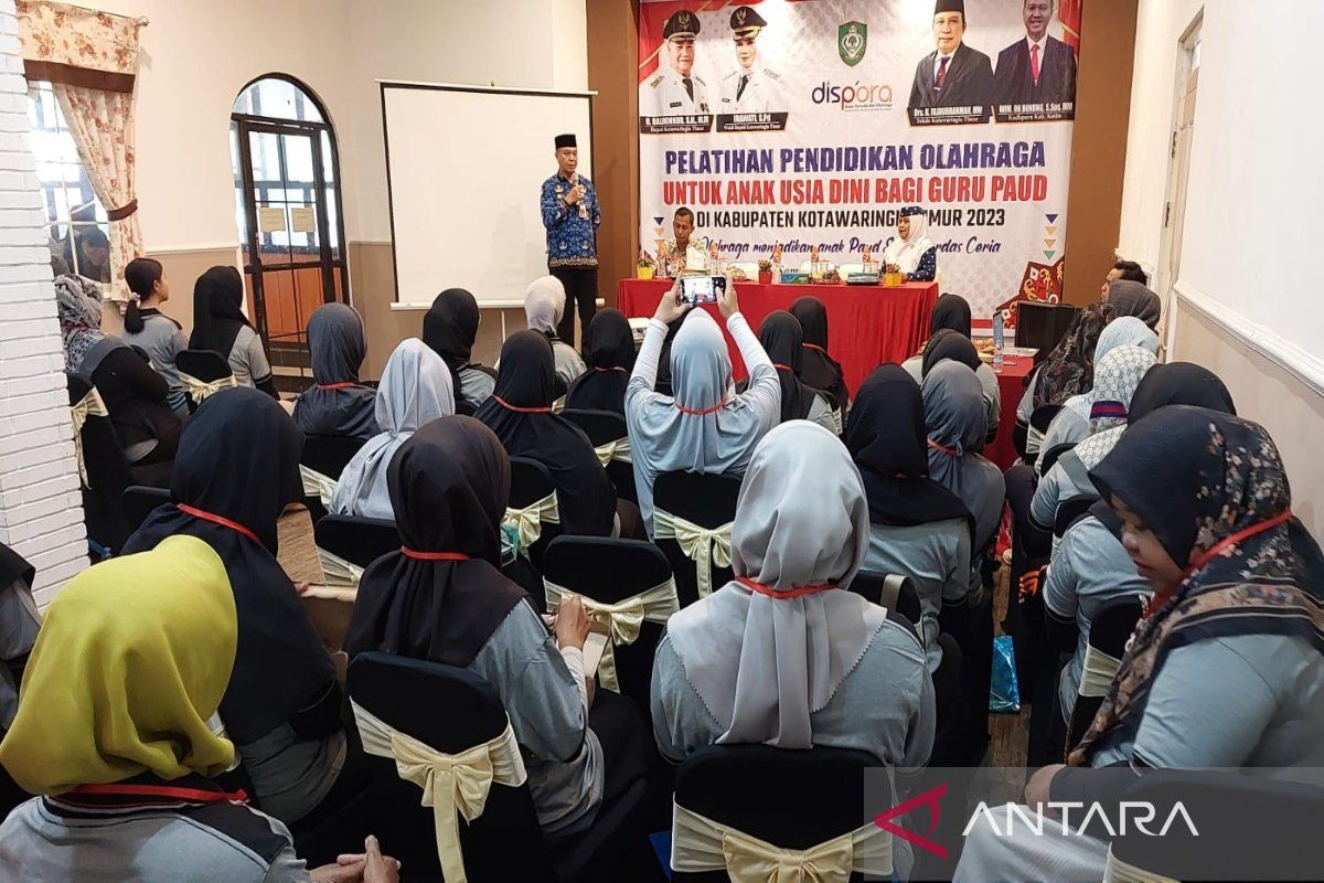 Dispora Kotim bekali guru PAUD pendidikan olahraga