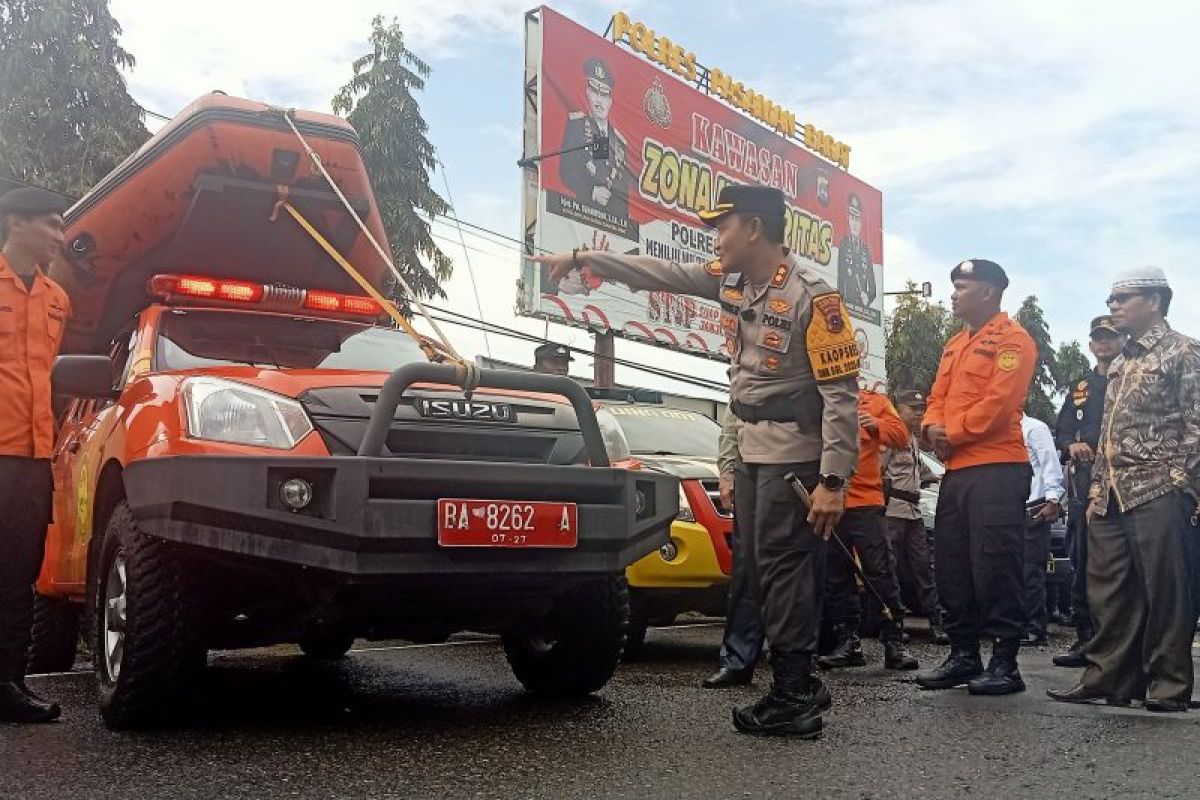 Polres Pasaman Barat siapkan tim tanggap bencana selama Natal-Tahun Baru