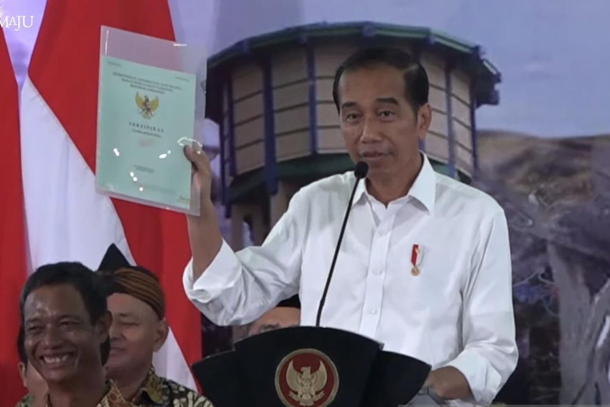 Government intent on completing land certification by 2024:  Jokowi