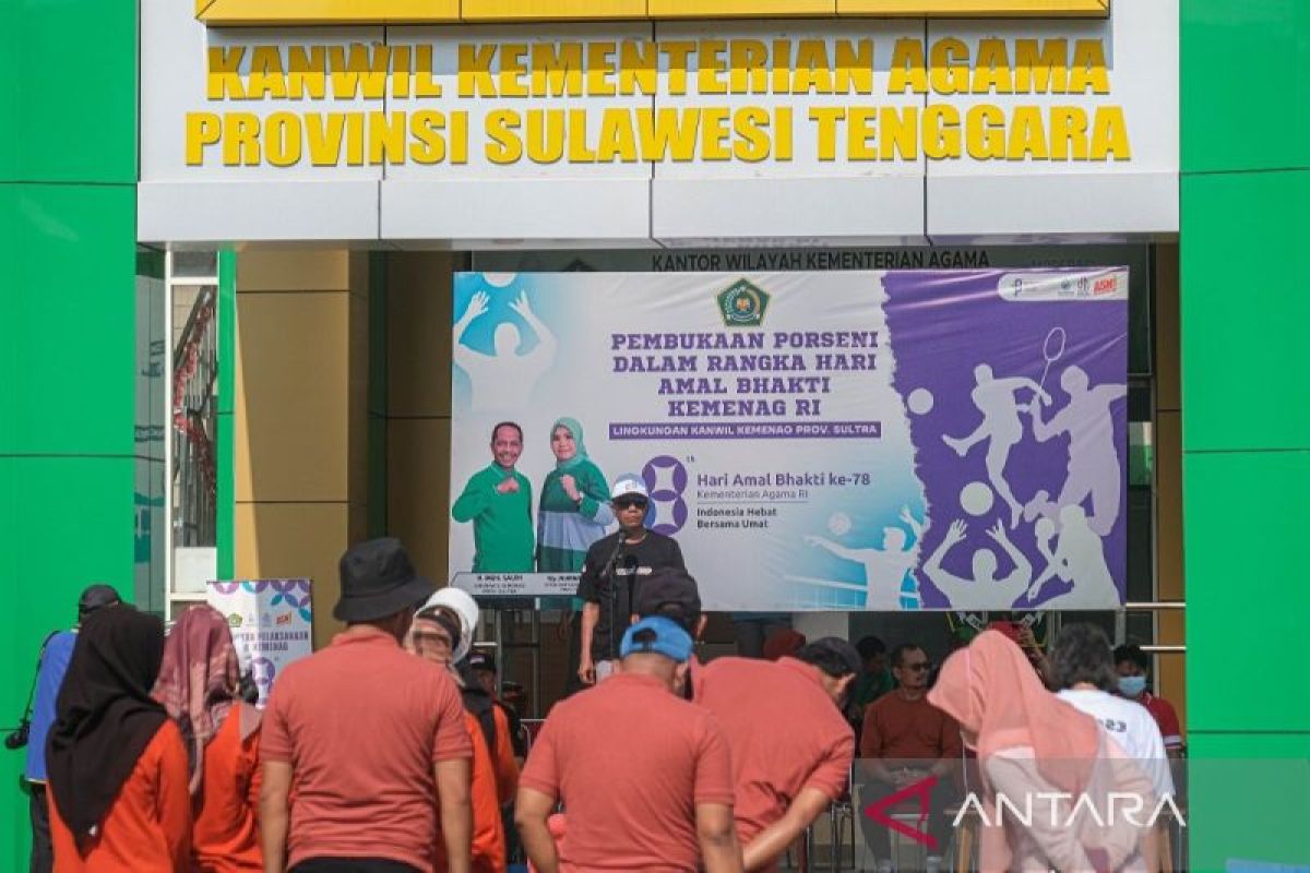 Kemenag Sultra gelar porseni peringati hari amal bhakti Kemenag 2024