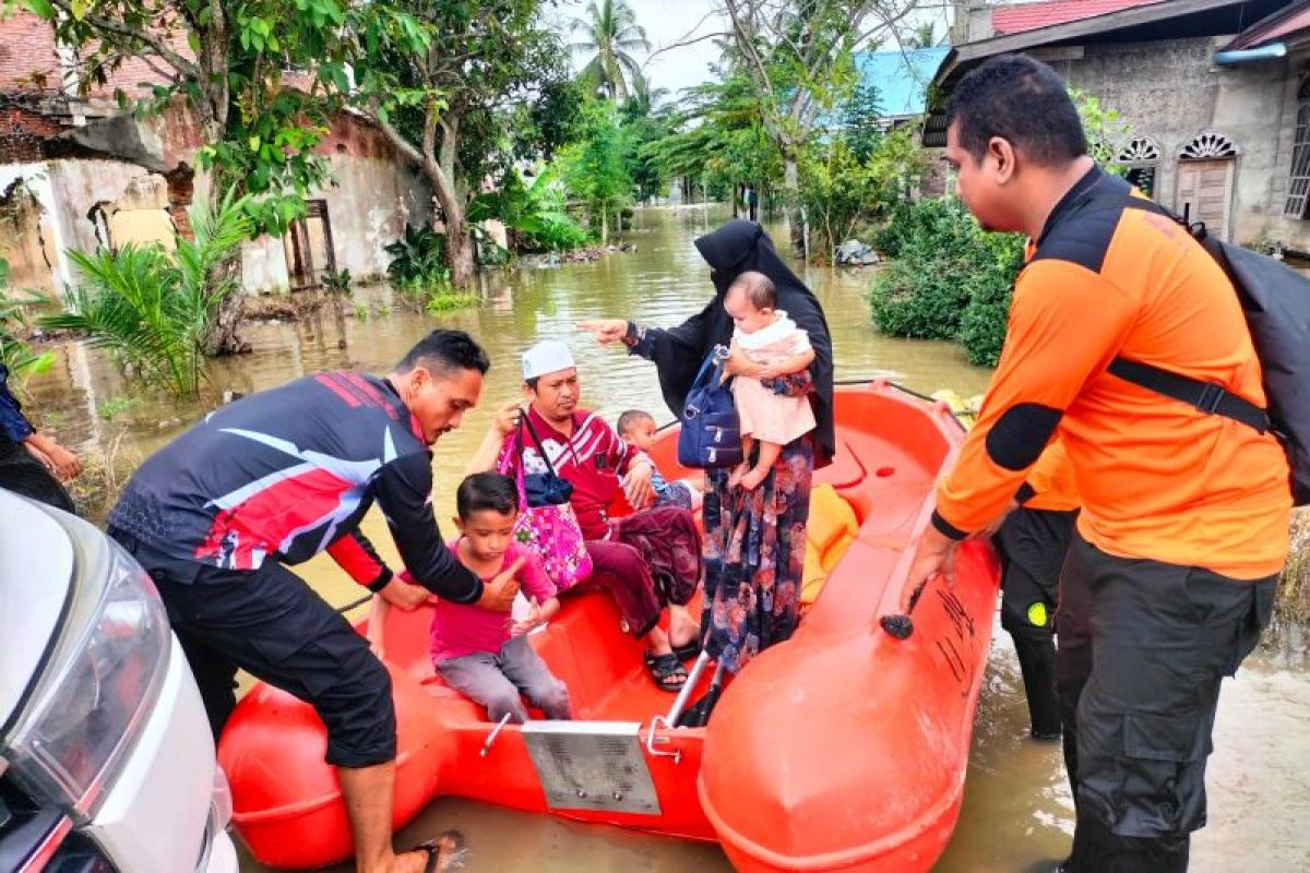 Banjir Aceh Utara, 4.048 jiwa mengungsi dan aktivitas ekonomi terputus