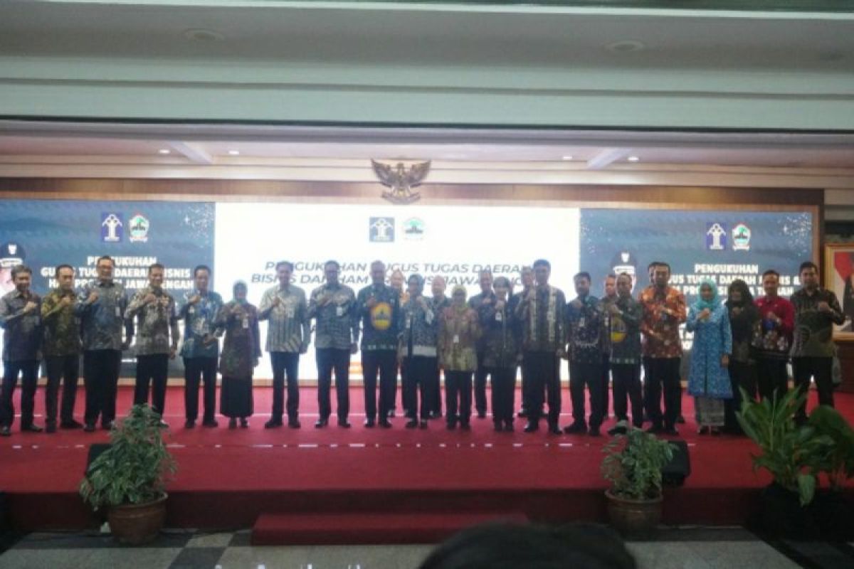 Pj. Gubernur Jateng kukuhkan anggota GTD Bisnis dan HAM Jateng