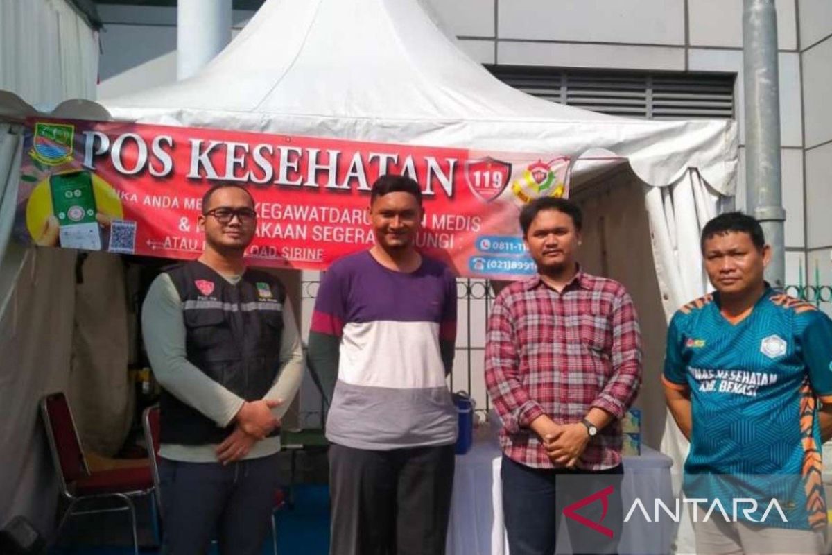 Posko kesehatan Bekasi siaga hingga arus balik Tahun Baru