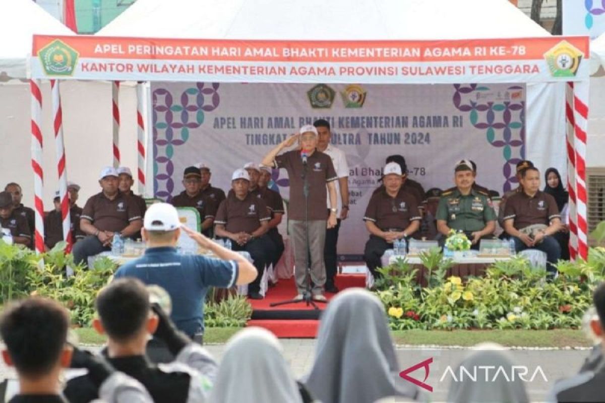 Sekda Sultra tekankan moderasi beragama peringatan Hari Amal Bhakti