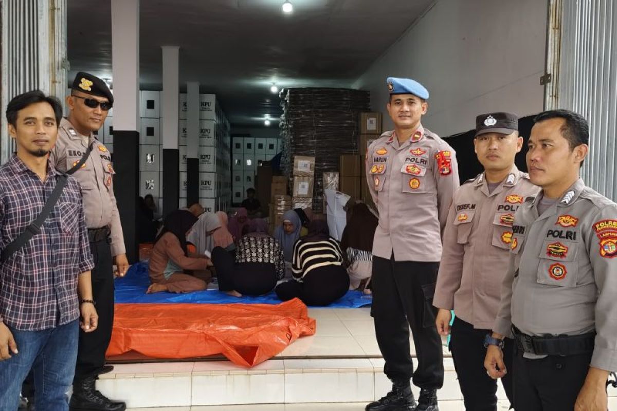 Polres Pesisir Barat amankan pelipatan surat suara Pemilu 2024