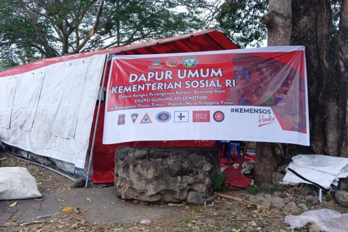 Kemensos kirim tim bantu korban erupsi Lewotobi