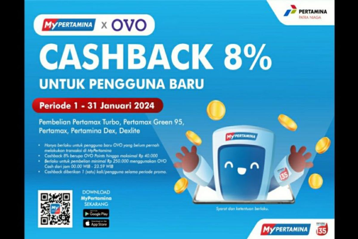 Beli BBM di MyPertamina dapat "cashback" 8 persen OVO