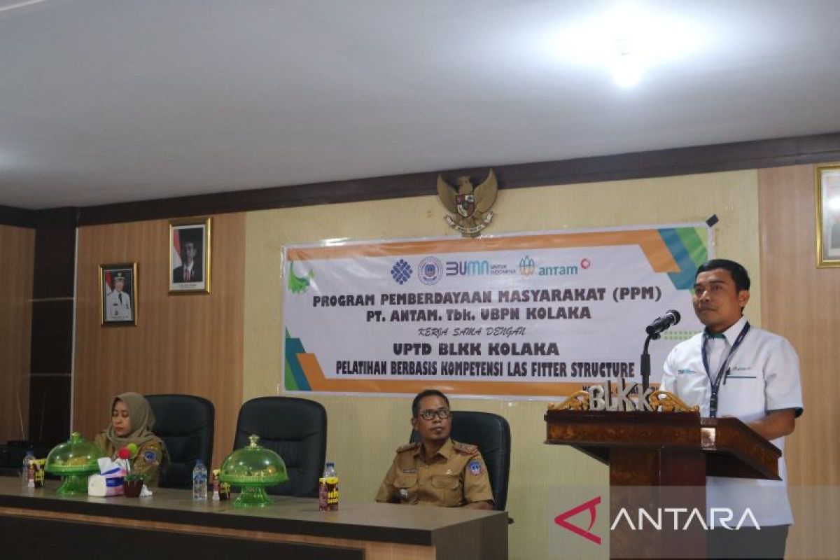 PT Antam gandeng BLK Kolaka gelar pelatihan berbasis kompetensi