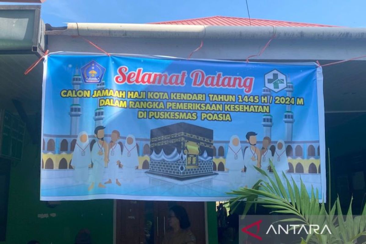 Dinas Kesehatan Kendari periksa kesehatan 535 calon haji 2024