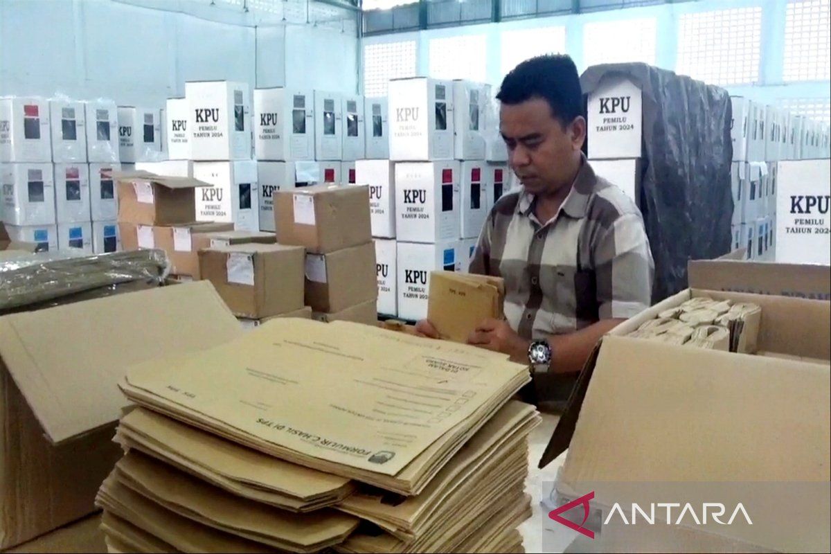 KPU Kotim mulai lakukan pengesetan logistik Pemilu 2024