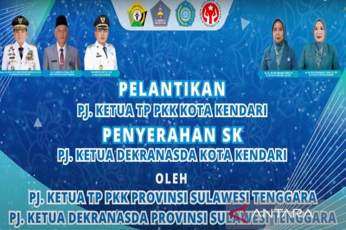 Ketua Pj TP PKK Sultra lantik ketua Pj TP PKK Kendari