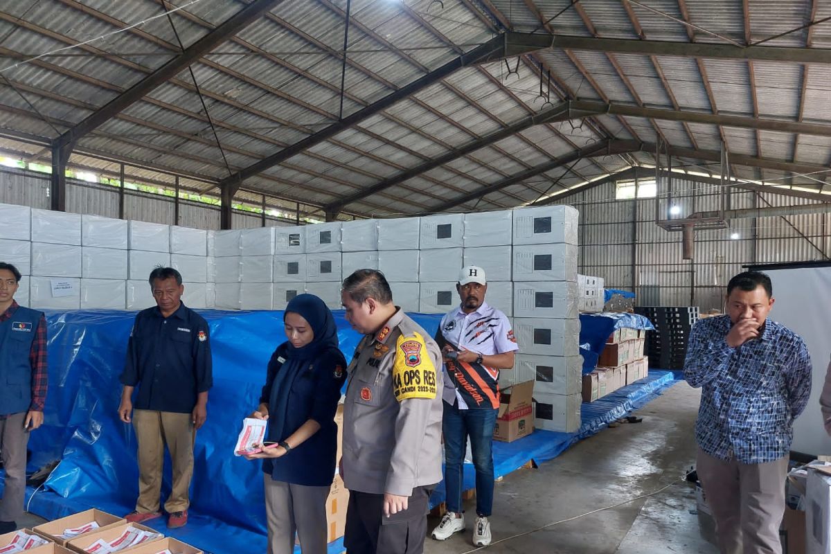 Kapolres Kudus cek gudang logistik Pemilu 2024