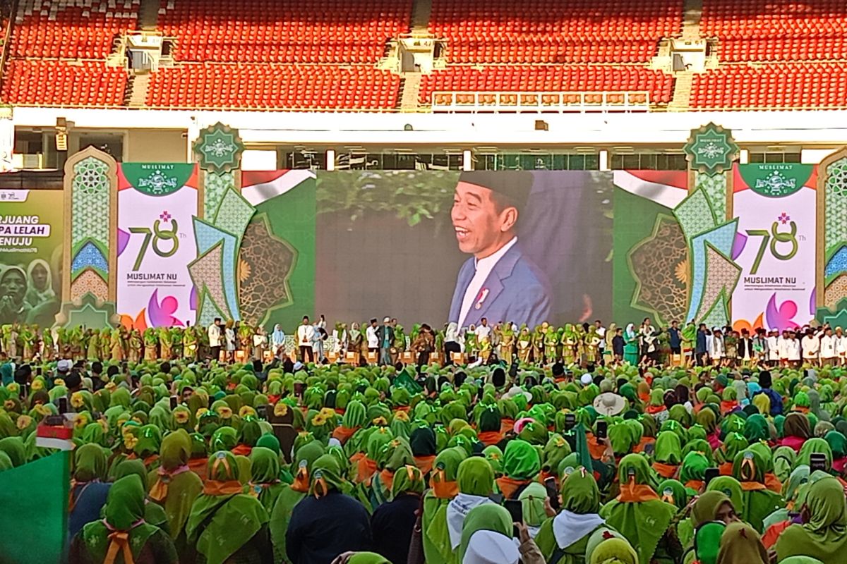 Jokowi hadiri Harlah Ke-78 Muslimat NU di GBK