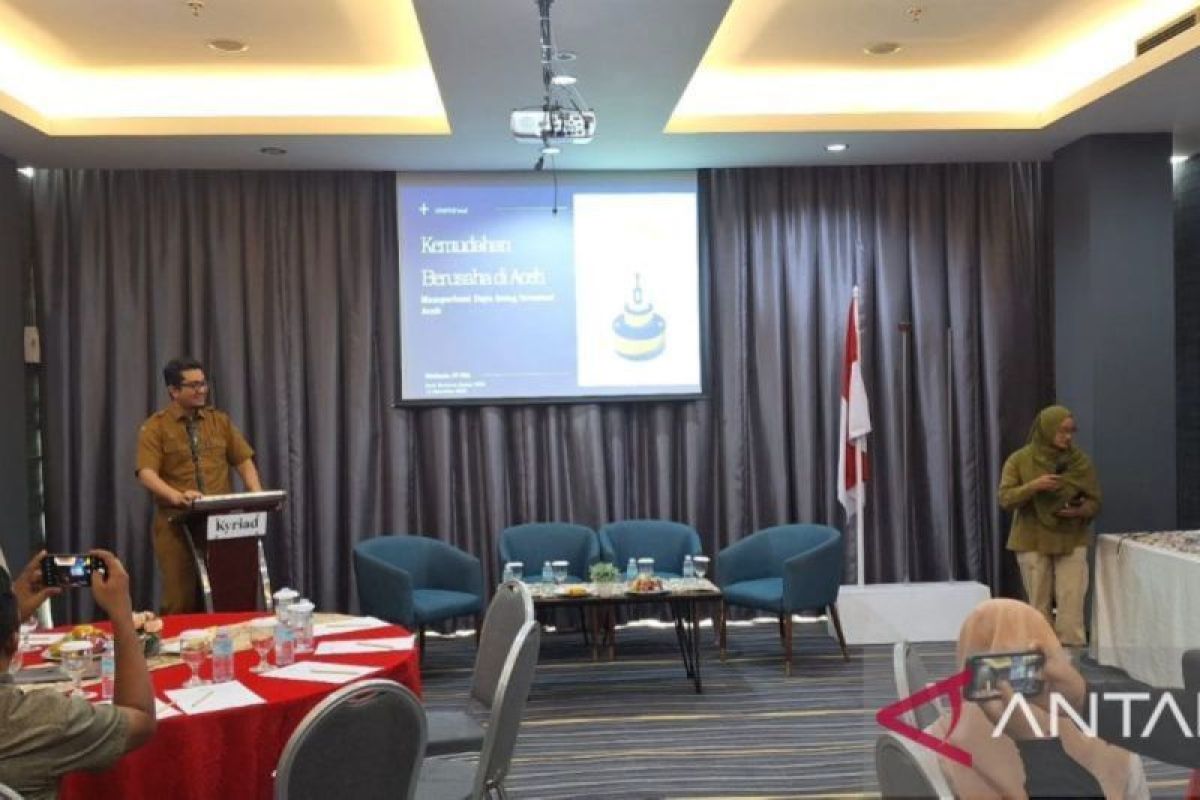 Kepala Dinas Penanaman Modal dan Perizinan Terpadu Satu Pintu Aceh Marthunis (ANTARA/M Ifdhal)
