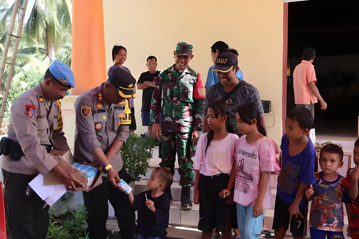 Polres Tojo Una-una lakukan trauma healing bagi anak korban banjir