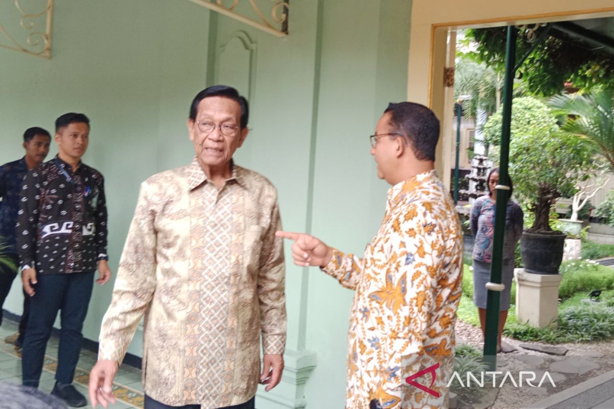 Capres Anies kunjungi Sultan HB X untuk minta restu