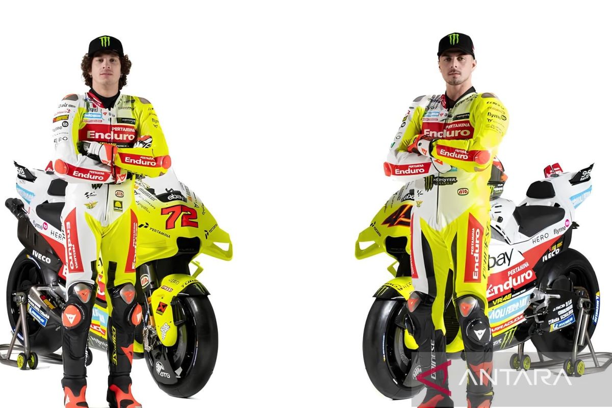 Warna kuning mencolok menghiasi tim Pertamina Enduro VR46 untuk musim 2024