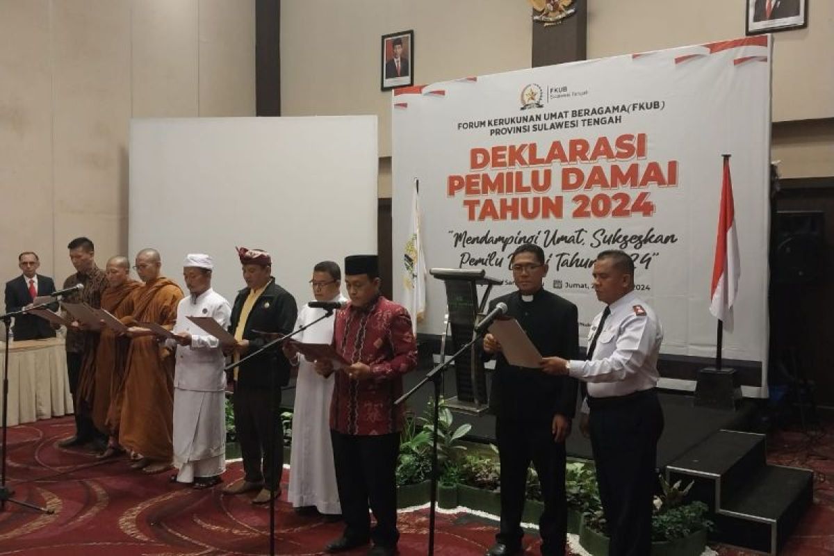 Tokoh agama di Provinsi Sulteng sepakat wujudkan pemilu damai