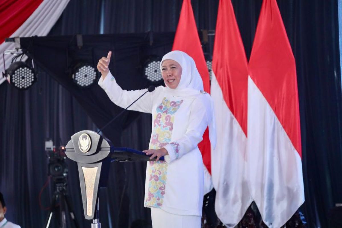 Gubernur Jawa Timur Khofifah Indar Parawansa. (ANTARA/HO-Biro Adpim Jatim) Surabaya (ANTARA)