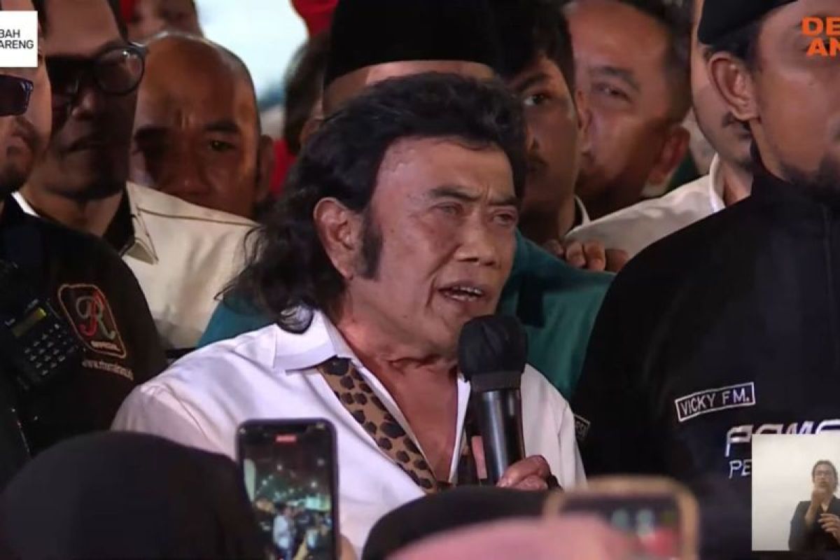 Rhoma Irama interupsi Anies, desak nasib seniman Indonesia