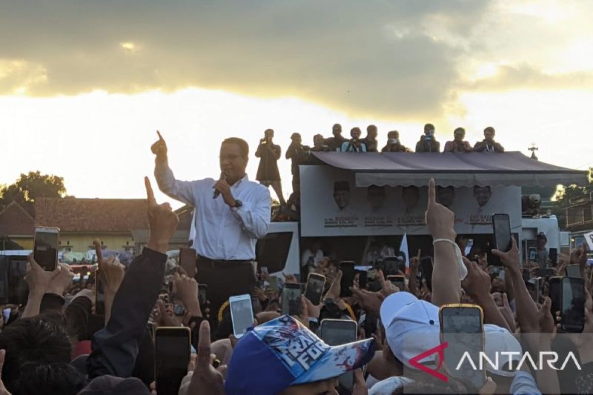 Anies temui santri di Serang