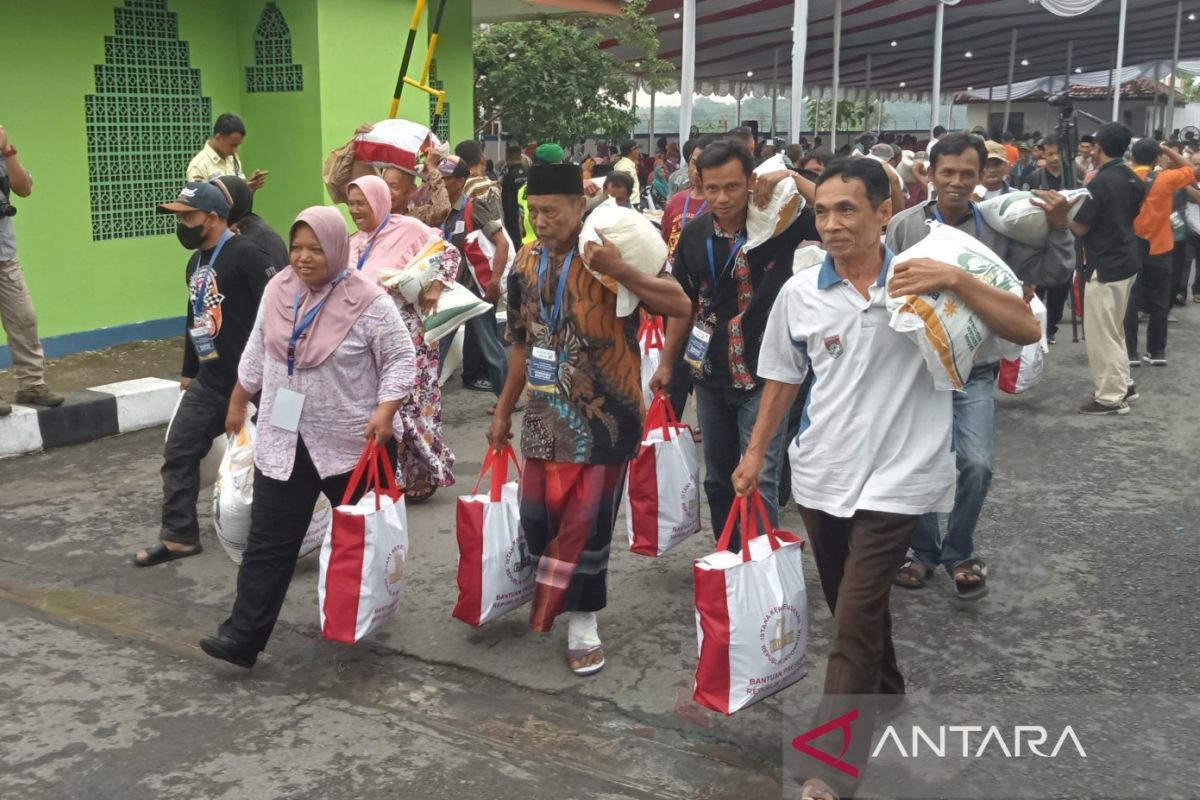 Alhamdulillah, bantuan pangan beras diberikan Januari hingga Maret